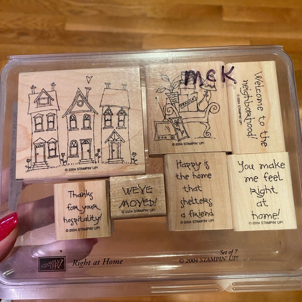 Stampin' Up! Wooden Stamp Set - Right At Home